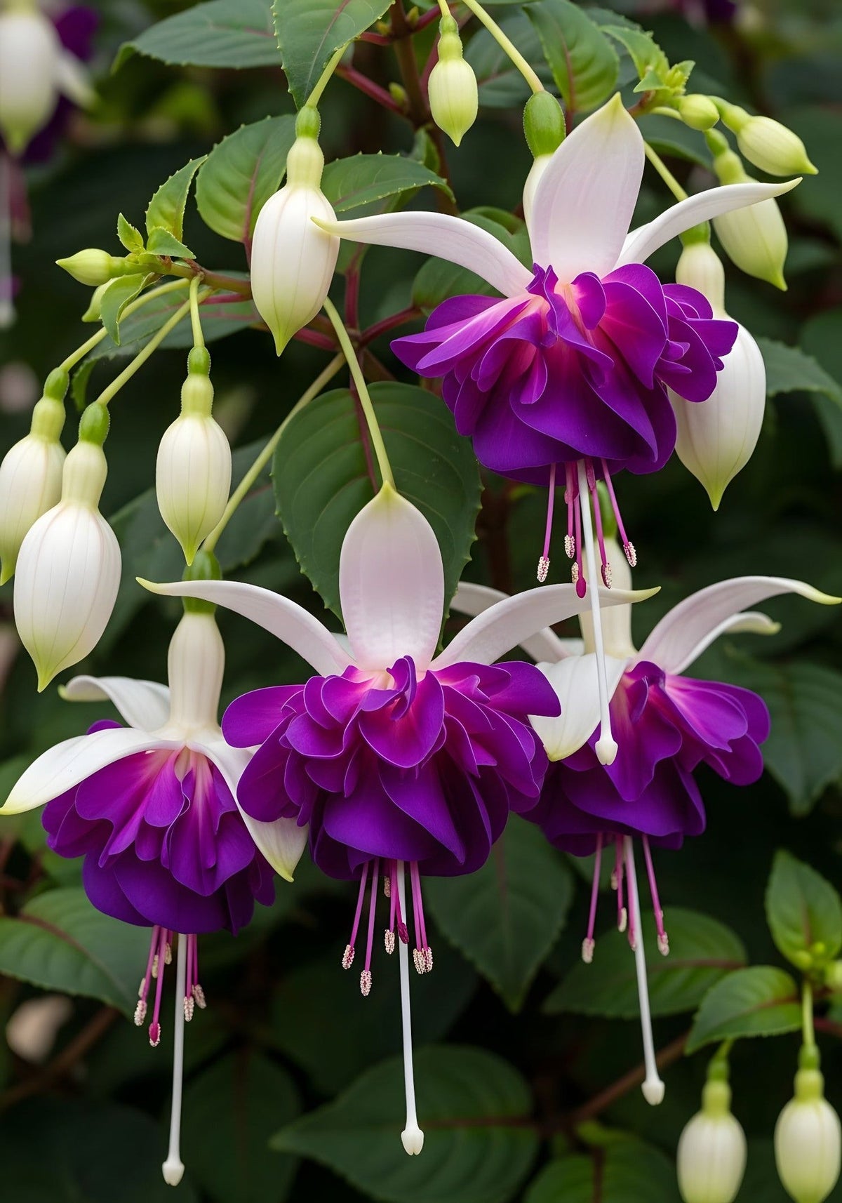 🌱Fuchsia Hybrida Voss bulbs –🌺Exotic Colorful Flowers That Thrive Easily！