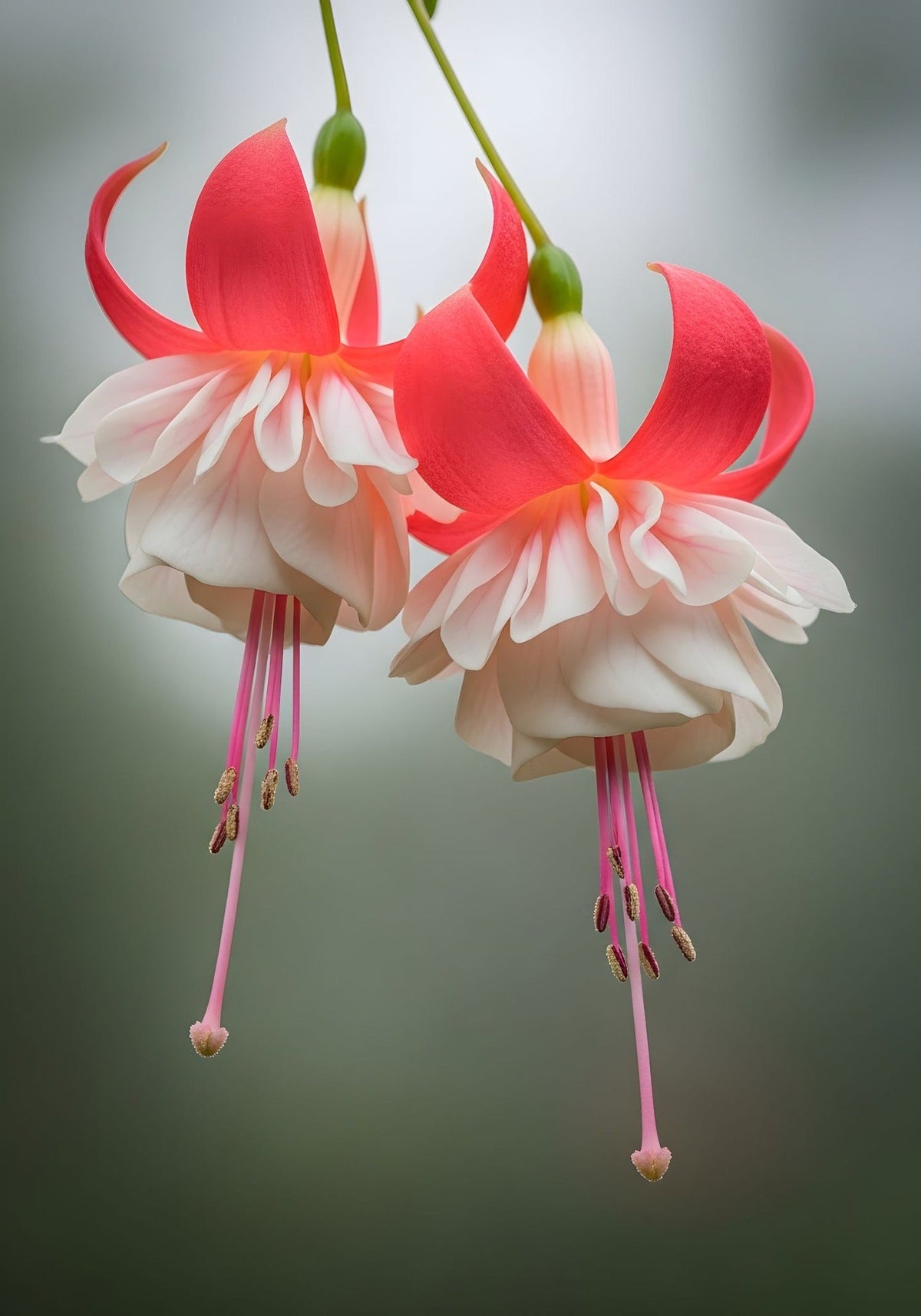🌱Fuchsia Hybrida Voss bulbs –🌺Exotic Colorful Flowers That Thrive Easily！