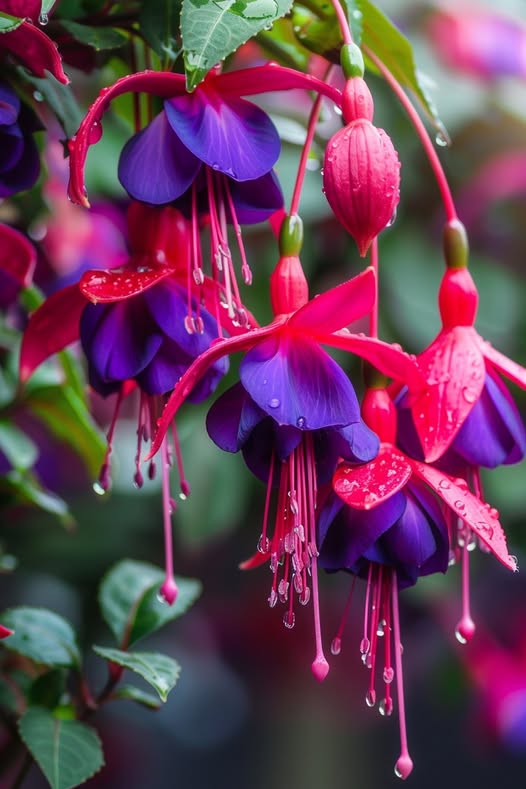 🌱Fuchsia Hybrida Voss bulbs –🌺Exotic Colorful Flowers That Thrive Easily！