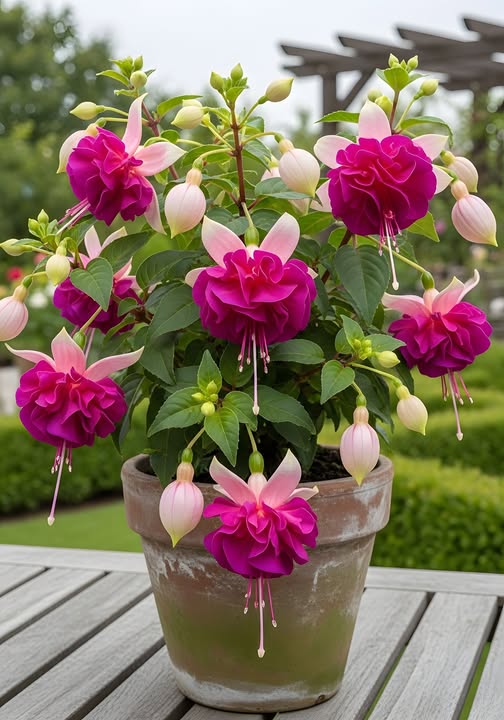 🌱Fuchsia Hybrida Voss bulbs –🌺Exotic Colorful Flowers That Thrive Easily！