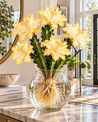 🌵🌸 Rare Hydroponic Multicolor Flowering Cactus Bulbs