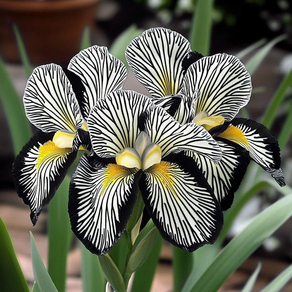 🌸 Zebra Stripes Iris 🌿 Bold Striped Blooms That Instantly Stand Out