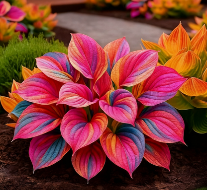 🔥 Rare Dark Blue Flame Hostas 🌌 Light Up Your Night Garden