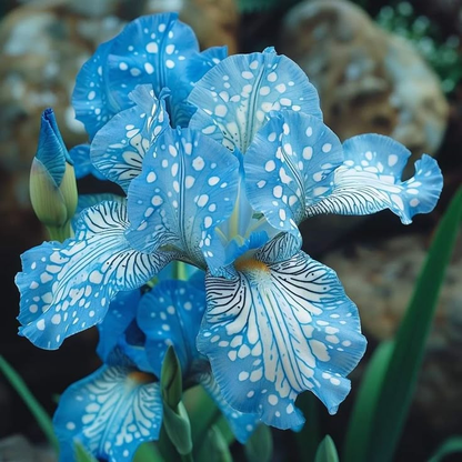 ‎⚘ ﹏Tall Bearded Iris with Bold, Elegant Blooms