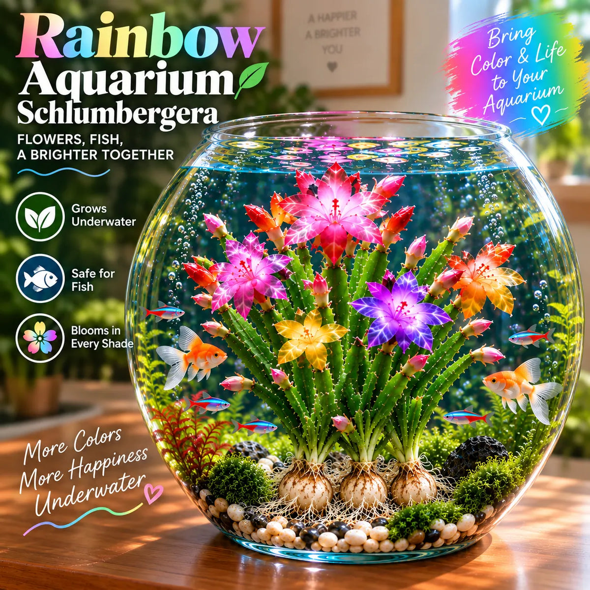 🌈 Mix Color Schlumbergera – Colorful Cascading Blooms for Indoor Displays