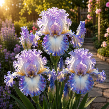 🌼Velvet Ruffle Iris Bulbs – #5 Purple