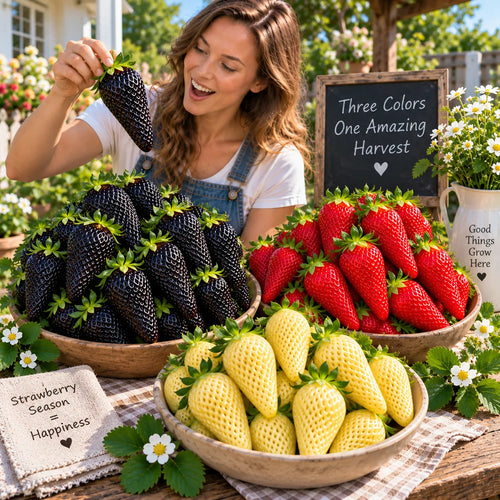 🤗🍓Long Strawberry Seeds – Easy to Grow, Abundant Harvests🌱🎁