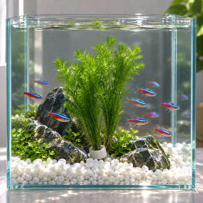 🌿 Emerald Feather Aquatic Grass ✨ Elegant Water Garden Decor