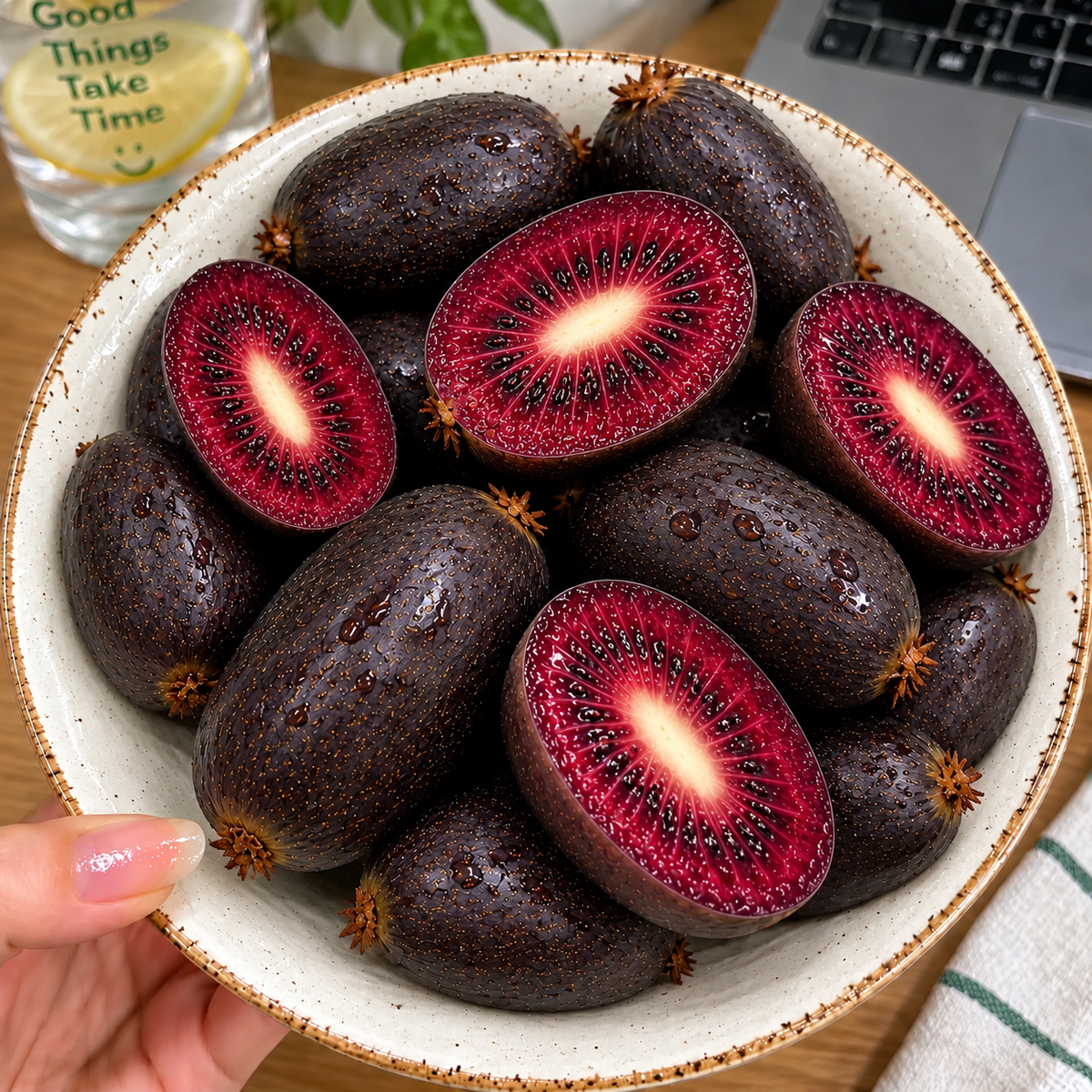 🥝 Cold-Hardy Mini Kiwi Seeds — Cold-Resistant, Smooth-Skinned Kiwi Vines