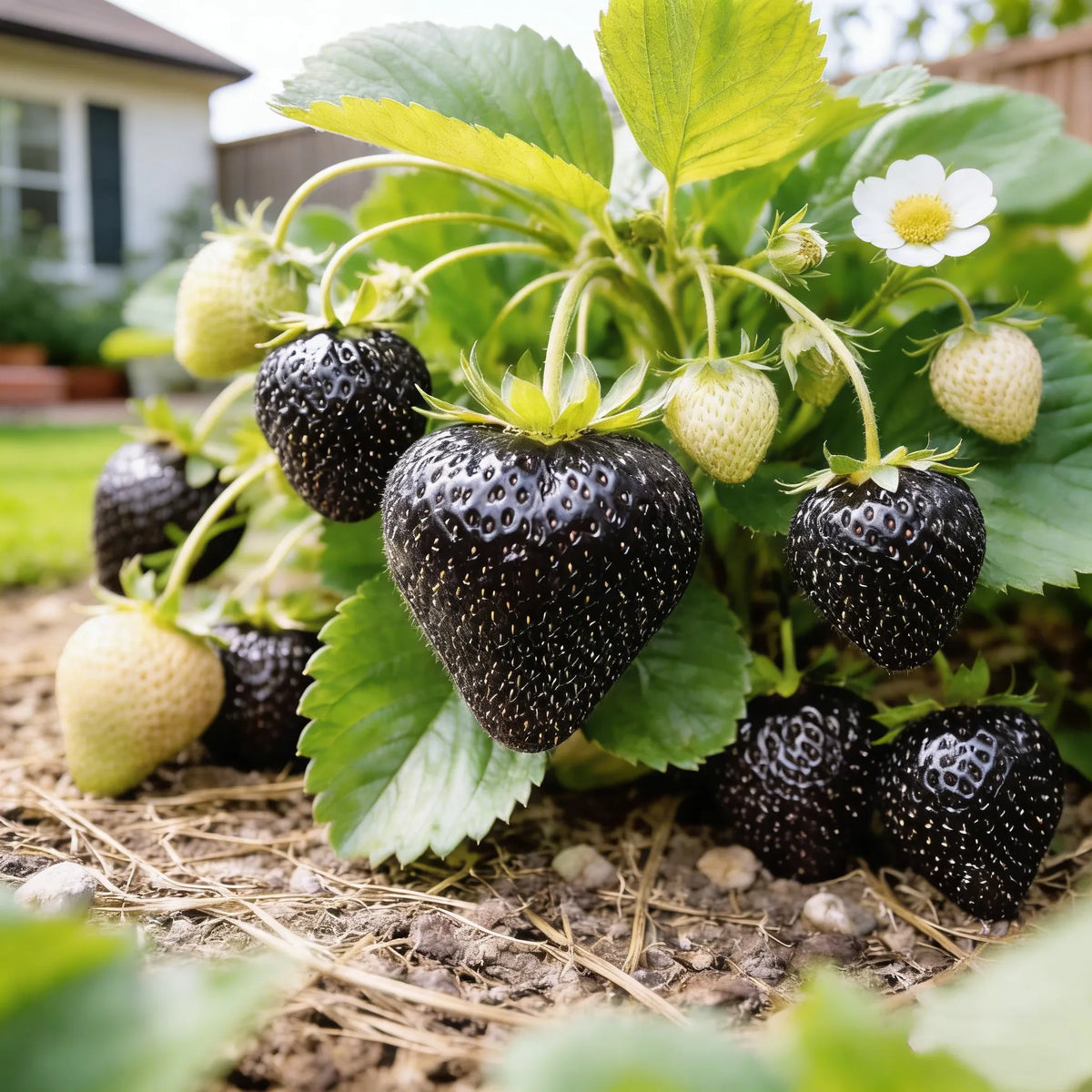 👍New Arrivals👍🍓Giant Black Diamond Strawberries Seeds – Sweet, Nutrient-Rich & Easy to Grow at Home