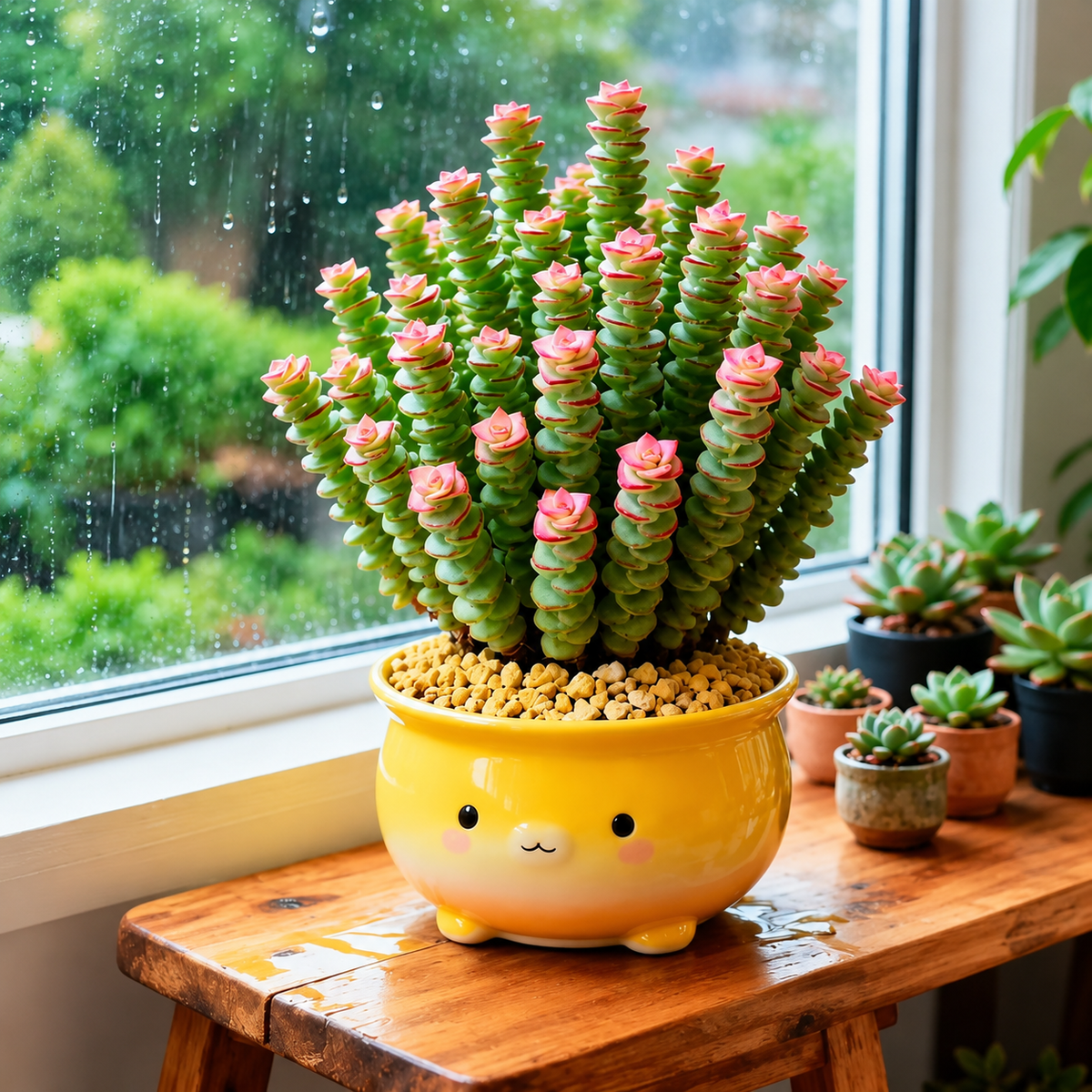 🍀 Money Plant Succulent – Compact Coin-Leaf Plant for Home & Office