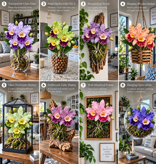 🌺Last Day 50% OFF🌸Rare Ruffled Cattleya Orchid Rooted Pseudobulbs – Giant Exotic Blooms🌸