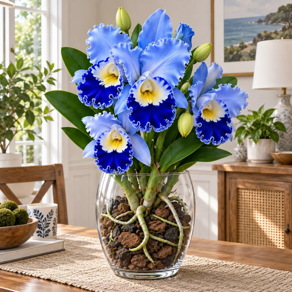 🌺Last Day 50% OFF🌸Rare Ruffled Cattleya Orchid Rooted Pseudobulbs – Giant Exotic Blooms🌸