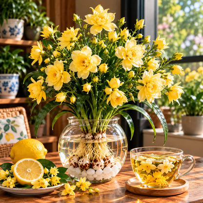 🌸 Rare Double Tea Flower Bulbs – Layered Blooms for Garden & Planters 🏡🍵