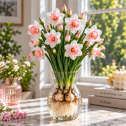 🌼 Colorful Hydroponic Mini Daffodil Bulbs – Grow a Bouquet Right in Water