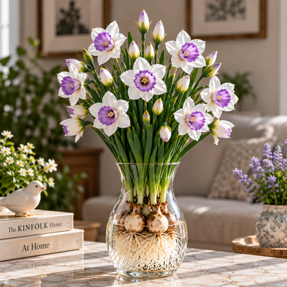 🌼 Colorful Hydroponic Mini Daffodil Bulbs – Grow a Bouquet Right in Water