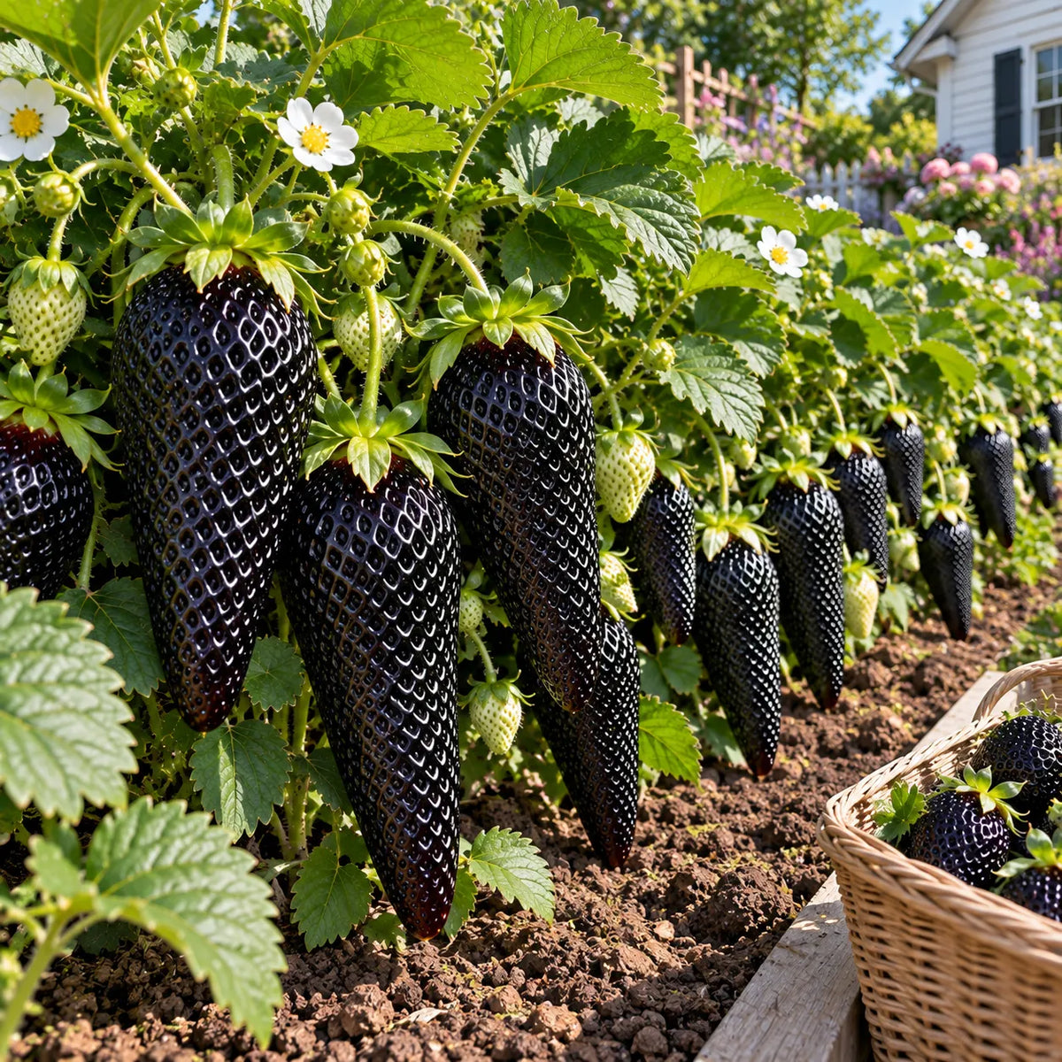🤗🍓Long Strawberry Seeds – Easy to Grow, Abundant Harvests🌱🎁