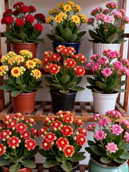 💮🏡Four Seasons Flowering & Attractive Flower Colors - Double Kalanchoe🪴
