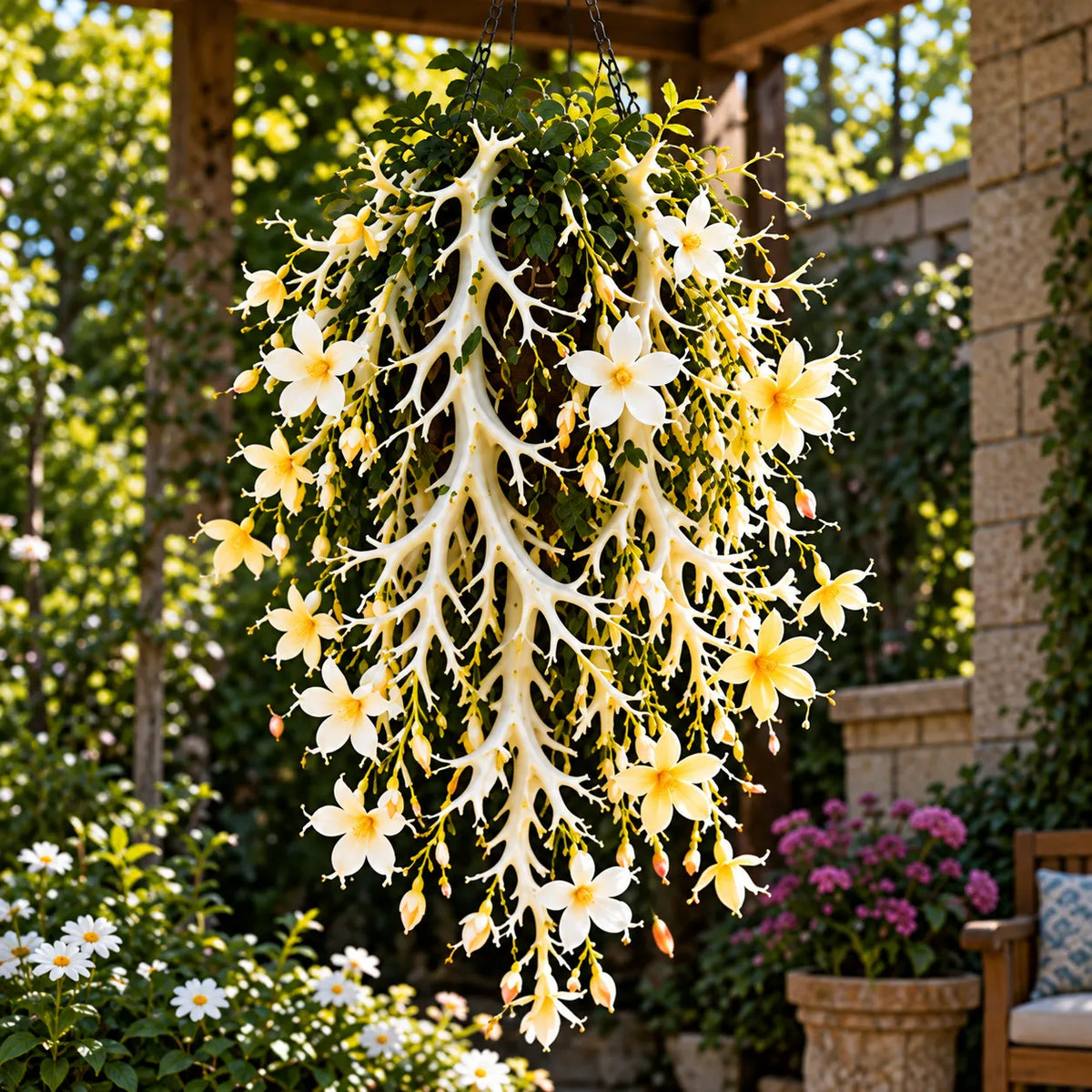 🦌 Stunning Staghorn Weeping Jasmine Bulbs – Cascading Antler-Shaped Blooms🌼