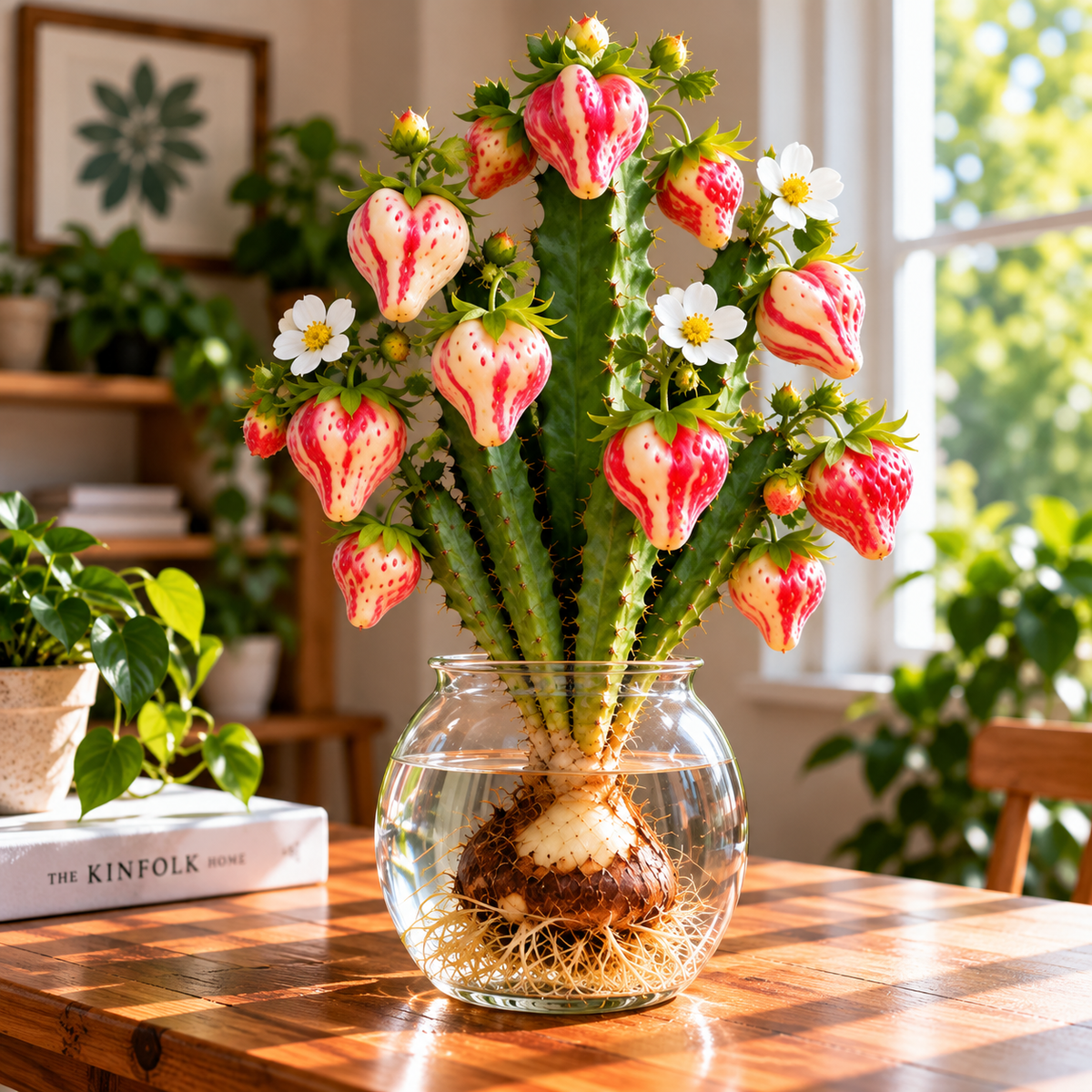 🍓 Rare Colorful Strawberry Cactus Bulbs– A Stunning Botanical Fantasy