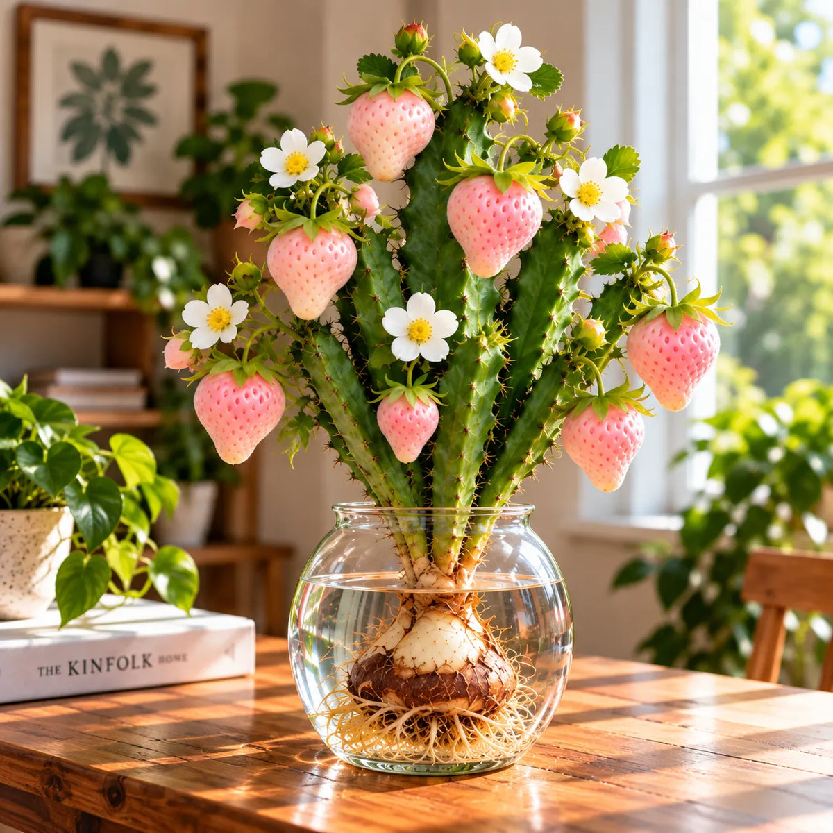 🍓 Rare Colorful Strawberry Cactus Bulbs– A Stunning Botanical Fantasy
