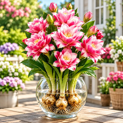 🤗🌸 Siam Tulip Rhizomes – Tropical Curcuma Flowers for Pots & Garden Beds🌱🏠