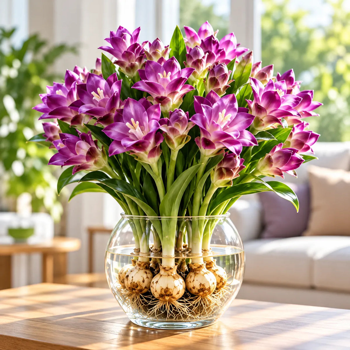 🤗🌸 Siam Tulip Rhizomes – Tropical Curcuma Flowers for Pots & Garden Beds🌱🏠