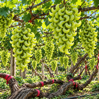 🌙🍇 Crescent Moon Grapes – Unique Garden Grapes for Trellises & Homegrown Harvests