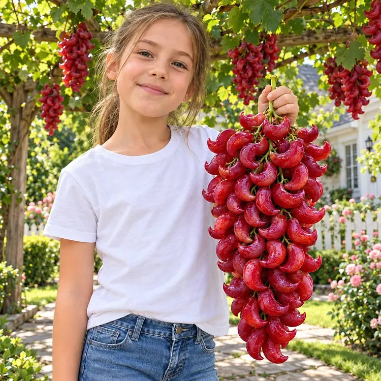 🌙🍇 Crescent Moon Grapes – Unique Garden Grapes for Trellises & Homegrown Harvests