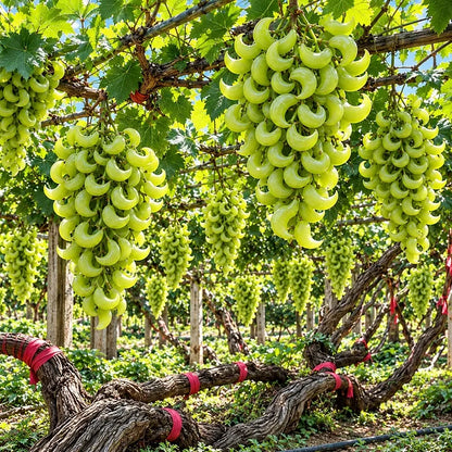 🌙🍇 Crescent Moon Grapes – Unique Garden Grapes for Trellises & Homegrown Harvests
