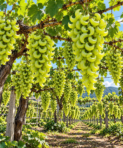 🌙🍇 Crescent Moon Grapes – Unique Garden Grapes for Trellises & Homegrown Harvests