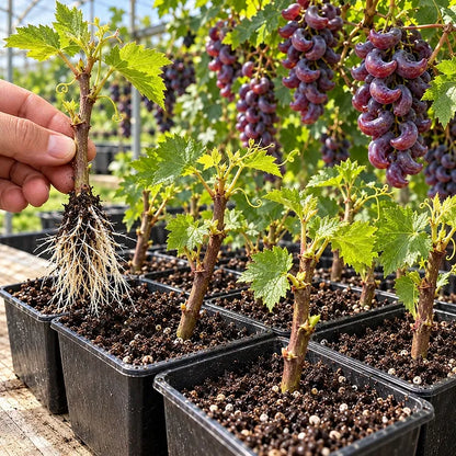 🌙🍇 Crescent Moon Grapes – Unique Garden Grapes for Trellises & Homegrown Harvests