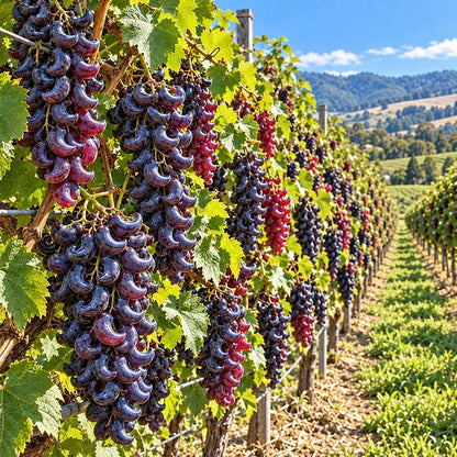 🌙🍇 Crescent Moon Grapes – Unique Garden Grapes for Trellises & Homegrown Harvests