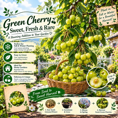 🍒 Juicy Pink Cherry Seeds – Small Fruit, Big Sweet Flavor