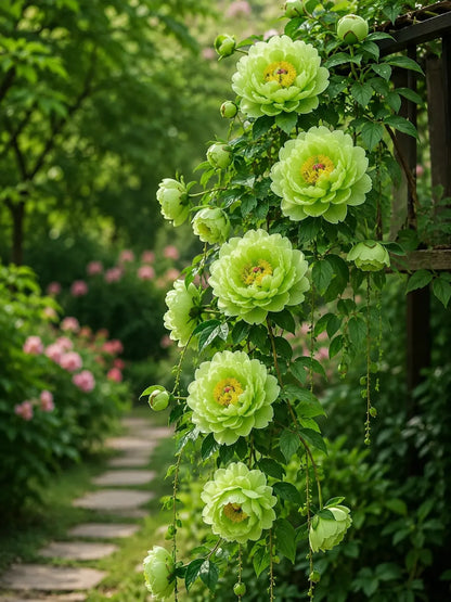 🌸 Rare Climbing Peony Bulbs🪴Big Full Blooms, Cold Hardy Perennial, Easy to Grow Garden Favorite