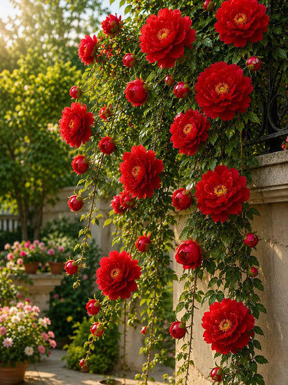 🌸 Rare Climbing Peony Bulbs🪴Big Full Blooms, Cold Hardy Perennial, Easy to Grow Garden Favorite