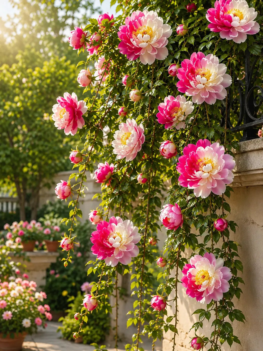 🌸 Rare Climbing Peony Bulbs🪴Big Full Blooms, Cold Hardy Perennial, Easy to Grow Garden Favorite