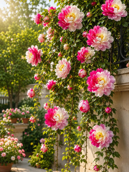 🌸 Rare Climbing Peony Bulbs🪴Big Full Blooms, Cold Hardy Perennial, Easy to Grow Garden Favorite