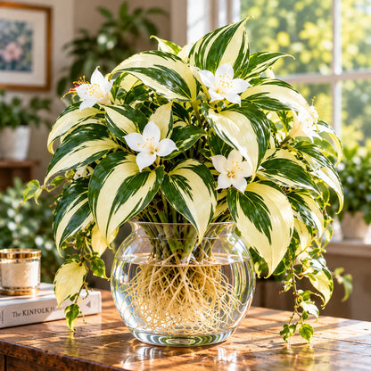 🌿 Rare Wedding Oil Painting Spider Plant Bulbs – Colorful Cascading Foliage for Indoor Displays