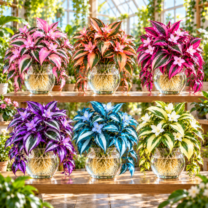 🌿 Rare Wedding Oil Painting Spider Plant Bulbs – Colorful Cascading Foliage for Indoor Displays