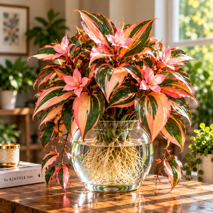 🌿 Rare Wedding Oil Painting Spider Plant Bulbs – Colorful Cascading Foliage for Indoor Displays