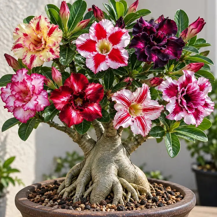 🤗🌺 Desert Rose Bulbs – Colorful Adenium obesum for Pots, Patios & Sunny Spaces