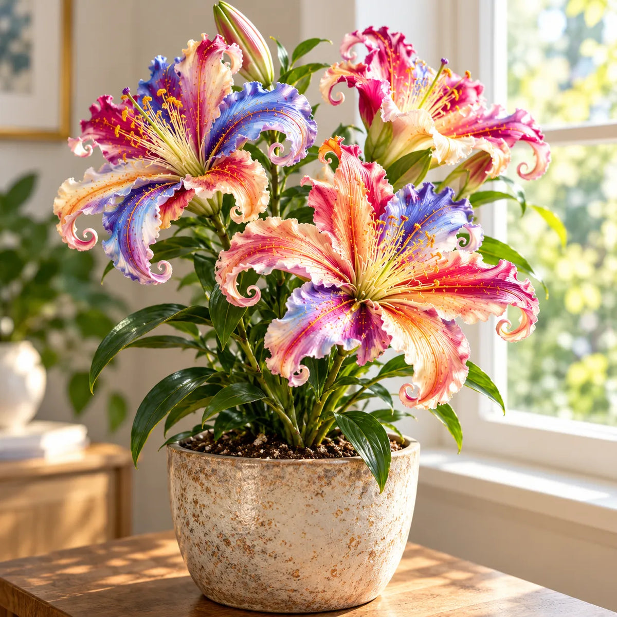 🌸 Fantasy Curl Lily Bulbs – Giant Spiral Blooms for Water & Soil Growing! 💧🌱