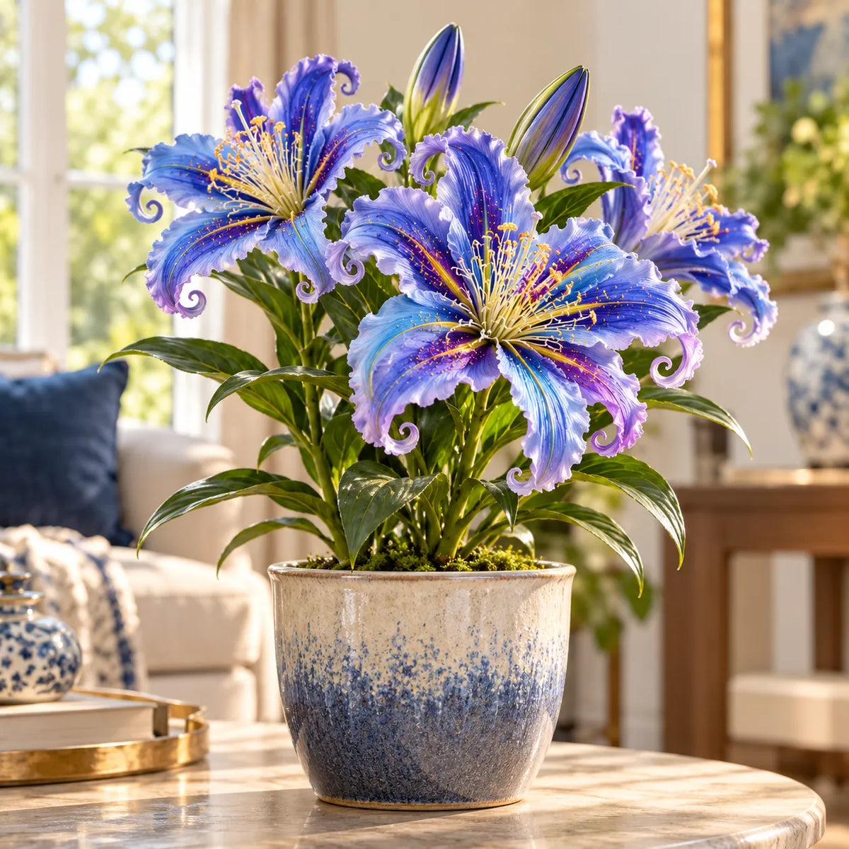 🏡Endless Garden Inspiration🌸 Fantasy Curl Lily Bulbs – Giant Spiral Blooms for Water & Soil Growing! 💧🌱