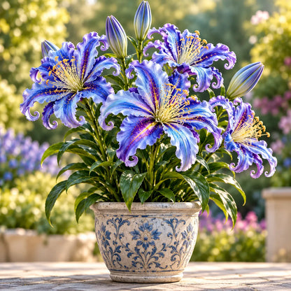 🌸 Fantasy Curl Lily Bulbs – Giant Spiral Blooms for Water & Soil Growing! 💧🌱