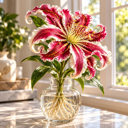 🌸 Fantasy Curl Lily Bulbs – Giant Spiral Blooms for Water & Soil Growing! 💧🌱