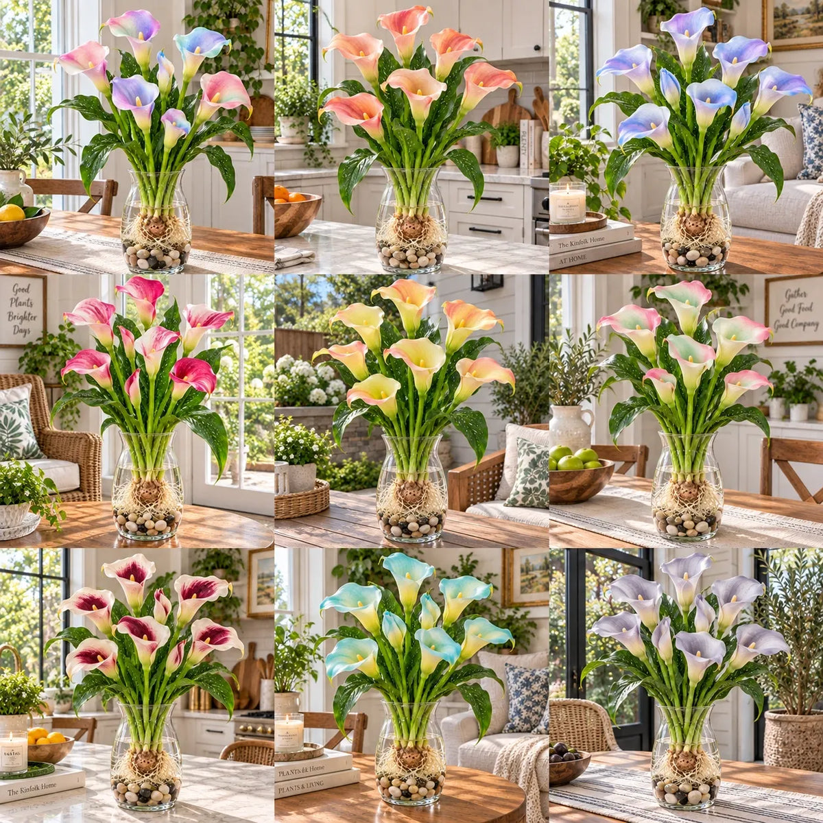 🌈🌸 Rare hydroponic Multicolor Calla Lily Bulbs