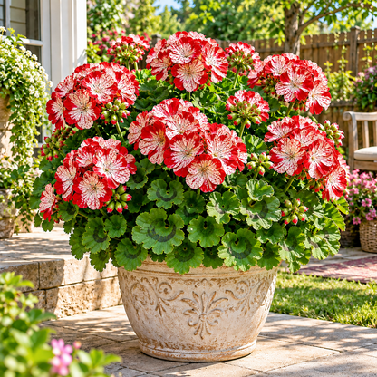 🌸Meaning of Good Luck🍀 Lucky Colorful Pelargonium Bulbs