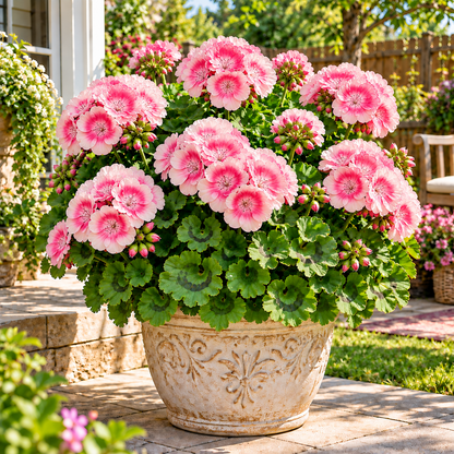 🌸Meaning of Good Luck🍀 Lucky Colorful Pelargonium Bulbs