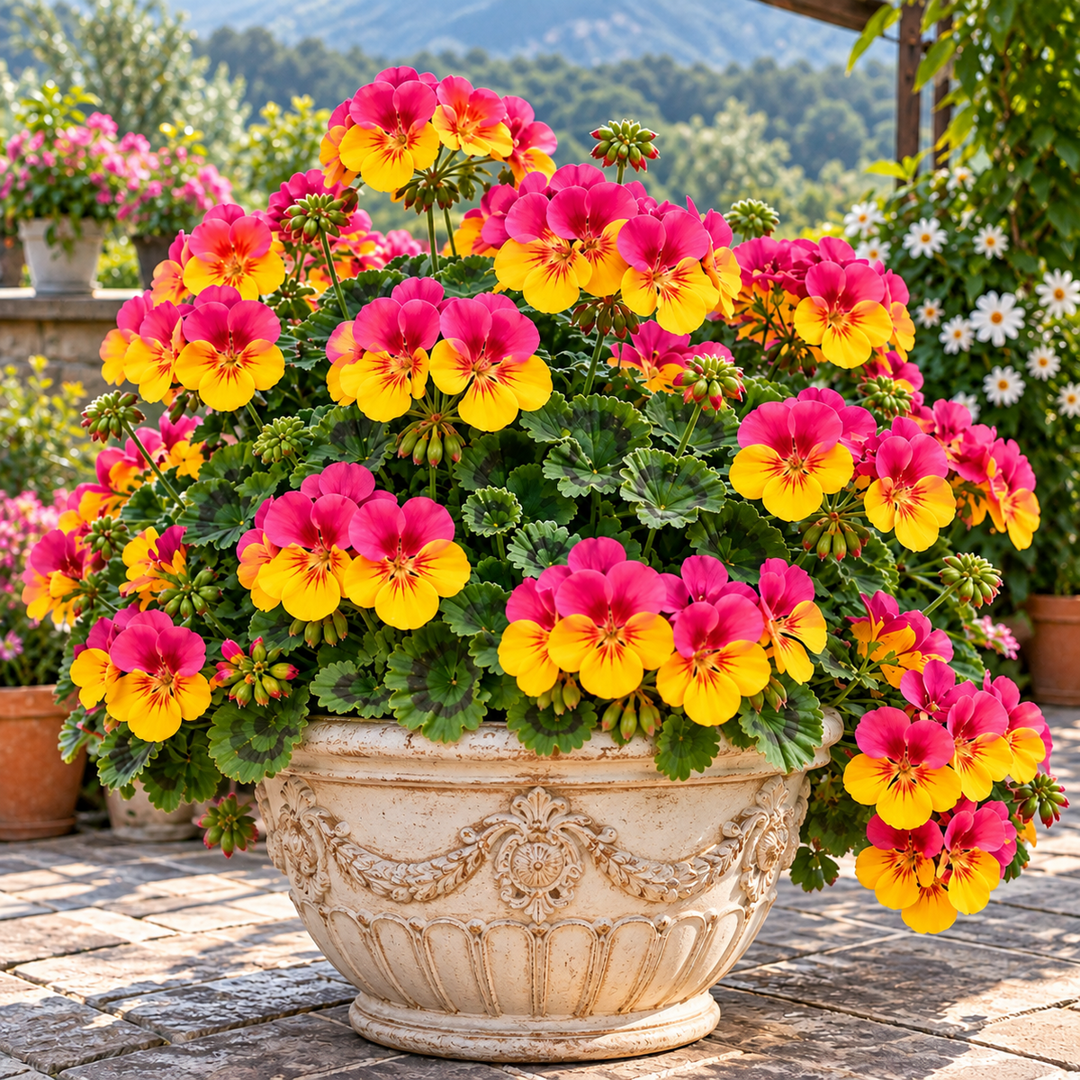 🌸Meaning of Good Luck🍀 Lucky Colorful Pelargonium Bulbs